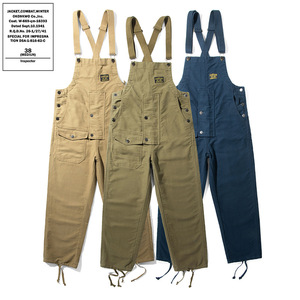 Men's <strong>Jeans</strong> Vintage 1940s Bib Overalls Loose Fit Multi-Pocket Cotton Workwear Cargo Suspender Pants Soft Canvas Hot Supplier - Product Image 2