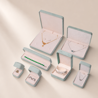 Scatola Portagioie in Pelle PU Bianco Perla con Texture Satinata per Anelli, Orecchini, Collane e Bracciali, Personalizzabile con Logo, Vendita all'Ingrosso, Basso MOQ, Regalo