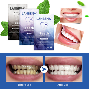 แผ่นฟอกสีฟัน LANBENA น้ำมันมะพร้าวผสมถ่าน ช่วยฟอกสีฟันขั้นสูง - Product Image 6