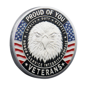 Moneta Commemorativa in Metallo Pressofuso 3D Personalizzabile con Emblema Aquila, per il Patriotismo degli Esercatori Militari - Edizione Speciale in Omaggio ai Veterani - Product Image 6