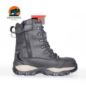 Rocky Buffalo Saiton Zapatos DE SEGURIDAD Punta de acero Botas de alta calidad para atender Pilar Zip Up Workboot - Product Image 3