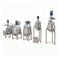 Cuve de mélange en acier inoxydable avec agitateur, mélangeur cosmétique, machine à fabriquer des lotions corporelles, machine de mélange cosmétique