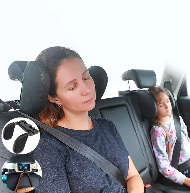 Detachable Car headrest Adjustable support neck car seat headrest pillow car headrest hook