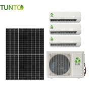 AC/DC Hybrid Solar Power Multi 4 Zone 5 Zone Split Type Conditionneur AC Unit 36000 48000Btu Climatiseur avec panneaux solaires