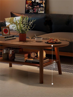 Table basse de salon en bois avec rangement, style antique, taille personnalisable pour hôtel et appartement