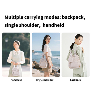 Sac à dos seau convertible multifonctionnel, élégant sac à langer de maternité pour parent-enfant, idéal pour les trajets quotidiens et les voyages - Product Image 6