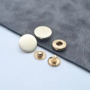 Veste de vêtements avec boutons à pression en métal noir, vente en gros, livraison gratuite, chine