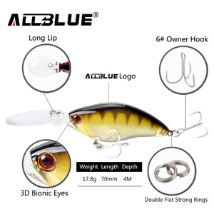 Allblue AB03 Harde Sinking Lokken Wobbler Jerkbait Vissen Minnow - Product Image 6