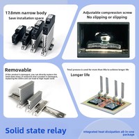 Module de relais à semi-conducteurs monophasé ESG-SERIES ESG ultra-mince à commande CC 220V, provenant de Chine continentale