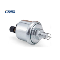 Capteur de pression d'huile en acier inoxydable 10 mm 0-10 bars avec alarme et connecteur pour panneau de commande de générateur diesel VDO 1/8NPT