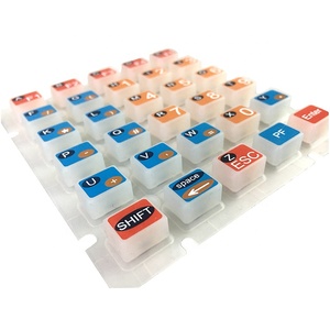 Clavier en silicone personnalisé OEM de haute qualité, interrupteur à membrane en silicone étanche, bouton poussoir pour contrôleur industriel - Product Image 2