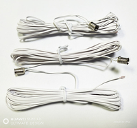 Abat-jour LED E10 2 mètres, 3 mètres, 4 mètres 6V0.6W, Ampoule LED E10 Goutte d'Eau, Ampoule LED E5 Filaire, Douille de Lampe LED Filaire