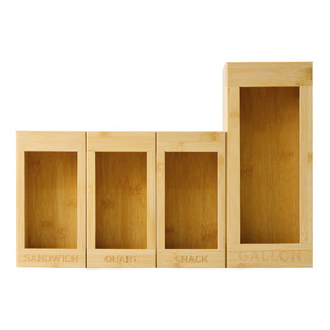 <b>Bamboo</b> Storage Boxes Rectangular Multi Functional Kitchen Food <b>Container</b> With Partitions Sandwich Quart Snack Gallon Size - Product Image 4