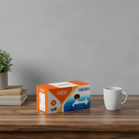 Caja Plegable de Cartón Corrugado de Papel Kraft Reciclable con Forro de Esponja y Base con Hebilla para Grifos y Electrónica de Consumo