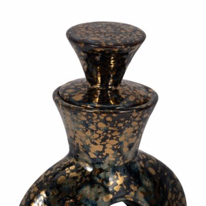 Vaso in Ceramica Scultoreo Rotondo, Vaso Decorativo per Fiori, Elemento d'Arredo Contemporaneo per Soggiorno - Product Image 5