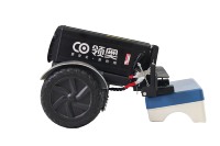 Chariot électrique pliable auto-équilibré de 300 kg avec moteur sans balais 1400 W et rangement pour outils