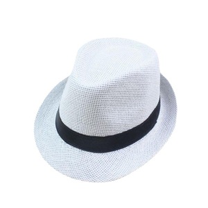 Sombrero Fedora de Paja de Poliéster Tejido con Protección Solar, Modelo HT-2145, Versión Más Vendida, Acepta Logotipo Personalizado - Product Image 5