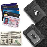 Porte-cartes en fibre de carton fait à la main personnalisé pour portefeuille Airtag avec fentes pour cartes portefeuilles pour femmes hommes 2025