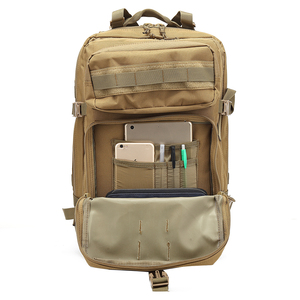 45L Tactical <b>Backpack</b> <b>Waterproof</b> Large Capacity Camouflage Sports Daypack Zipper Closure Polyester Lining For Hiking - Product Image 4
