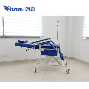 Hastane mobilyası çok fonksiyonlu elektrikli uzaktan kumanda phlebotomy kan örnek toplama sandalye ile çift kol dayama - Product Image 4