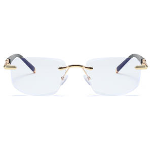 Gafas de Sol Modernas con Montura Metálica Completa, Lentes Verdes con Protección UV400, Ligeras, Duraderas, Unisex, Cuadradas Pequeñas, para Viajes de Verano - Product Image 6