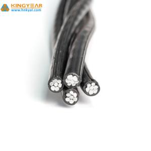 Conductor de aluminio PE XLPE Aislamiento Eléctrico Trenzado Overhead Service Drop ABC Cable NTP 370.254-2013-CAAI - Product Image 3