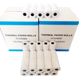 Customize BPA Free 57mm Termal Paper 57x40mm 57x13mm POS Machine Terminal Paper Cash Register Paper Thermal <b>Receipt</b> Paper Rolls - Product Image 1