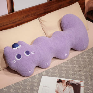 Cuscino Peluche a Forma di Gatto Super Morbido e Soffice 90/120cm, Dimensioni Reali, per Dormire e Abbracciare - Product Image 3