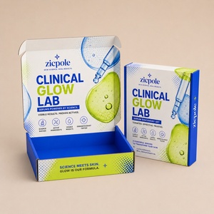 Caja de Cartón Corrugado Tipo E Reciclable, Impresa Personalizada de Primera Calidad, con Inserto de Cartón Troquelado para Envío de Kits de Cuidado de la Piel - Product Image 1