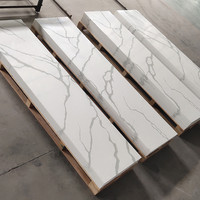 Dalles de surface solide en marbre texturé moderne de 12 mm pour plans de travail, prix usine KKR