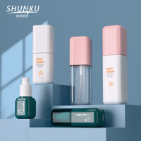 Flacon pulvérisateur vide en plastique PET personnalisé et mignon pour cosmétiques, 50, 80, 100, 120 ml – Idéal pour crème solaire, huile corporelle éclaircissante et lotion