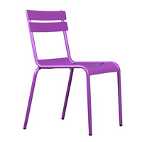 Chaise de salon d'extérieur en fer forgé, résistante aux UV, avec accoudoirs, chaise de salle à manger, coussin à séchage rapide, design moderne pour hôtel et café