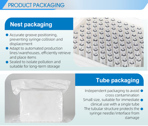 Hiệu suất cao cấp dùng một lần vô trùng gói da vỉ bao bì ống tiêm prefilled - Product Image 4