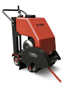 เครื่องตัดคอนกรีตไฟฟ้า Q-500 220V ดีไซน์กะทัดรัด แบบเข็นมือ ใช้ตัดยางมะตอย สำหรับงานก่อสร้าง - Product Image 2