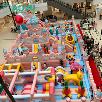 Château gonflable commercial portable AOYU pour fêtes à thème, toboggan combiné, maison de saut, aire de jeux