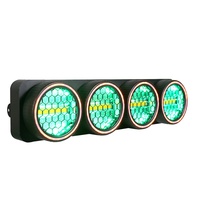 Nueva Luz LED Retro de 4 Ojos para Audiencia, 250W, COB Dorado con Anillo Halo, Iluminación Vintage para Escenario, Bar, DJ, Club, Bodas y Espectáculos
