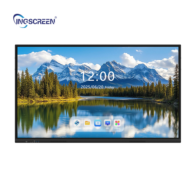 INGSCREEN 65-inch 4K Smart Display Panel Android 15 AI Features NFC Communication Anti-Fingerprint Coating Interactive