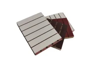 3D 천연 오크 방수 패널 소리 흡수 Akupanel 장식 벽 음향 나무 패널 판자