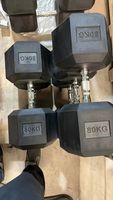 Haltères hexagonaux en fonte pour la musculation à domicile et en salle de sport, haltères en caoutchouc pour exercices de musculation, haltères hexagonaux pour la musculation