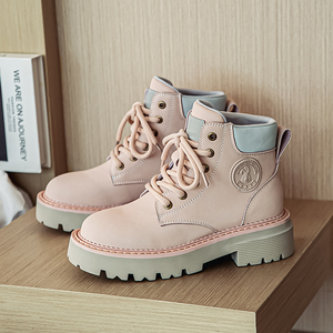 High-Waist <b>Work</b> <b>Boots</b> with Thick Sole, Unisex British Ankle <b>Boots</b> for Sports and Leisure - Product Image 5