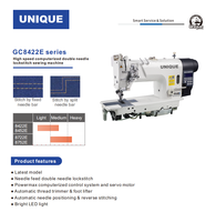 Machine à coudre industrielle à deux aiguilles GC8422 / 8452