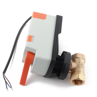 Vannes à boisseau sphérique en laiton et en plastique personnalisables avec actionneur électrique de commande de moteur à courant alternatif Support OEM pour vannes de commande de média d'eau