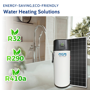 Pompe à chaleur air-<span class=keywords><strong>eau</strong></span> avec réservoir de 200 L, alimentation solaire/électrique, boîtier en acier inoxydable, <span class=keywords><strong>eau</strong></span> <span class=keywords><strong>chaude</strong></span> - Product Image 3