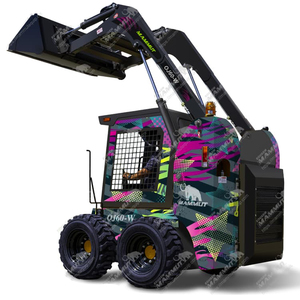 0.4m3 Bucket Mini <strong>Skid</strong> <strong>Steer</strong> <strong>High</strong> Hydraulic <strong>Flow</strong> Oj60 850kg <strong>Skid</strong> <strong>Steer</strong> Loader With CE Certificate