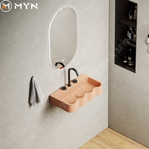 Lavabo mural en céramique de petite taille personnalisé pour salle de bain - Product Image 2