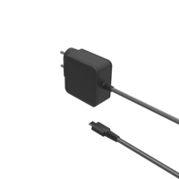 Chargeur USB-C ultra-plat 45W ODM en gros, noir/blanc, avec prise UK/US/AU/EU, solution GaN pour le bureau