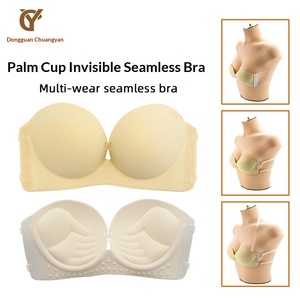 Backless Strapless Push up <strong>Bra</strong> for Women Thick Padded Sticky Under Wired <strong>Bras</strong> <strong>No</strong> Adhesive - Product Image 3