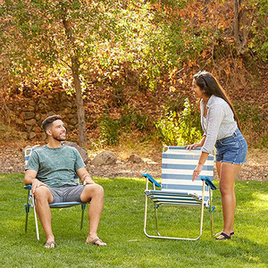 Camping En Plein Air <span class=keywords><strong>Pliant</strong></span> Plage Bain de Soleil Chaise Longue Transat Relaxant Chaises de Plage De Qualité - Product Image 6