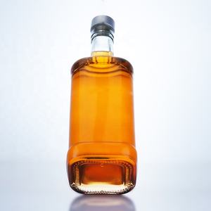 Bouteille en verre transparente de luxe carrée de 500 ml, 700 ml, 750 ml avec bouchon à vis pour vin, <span class=keywords><strong>vodka</strong></span>, tequila, liqueur, brandy - <span class=keywords><strong>Prix</strong></span> de gros - Product Image 4