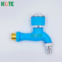 KT-112 robinet moderne en PVC de haute qualité avec poignée en fer fiabilité du noyau de la valve en céramique pour une utilisation sans effort du bassin d'écoulement d'eau lisse